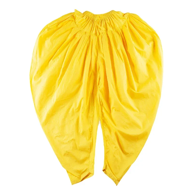Indian Punjabi Pants Trousers Shalwar India Spring and Summer Pants Multicolor Cotton Radish Pant Pleated Salwar - view 4
