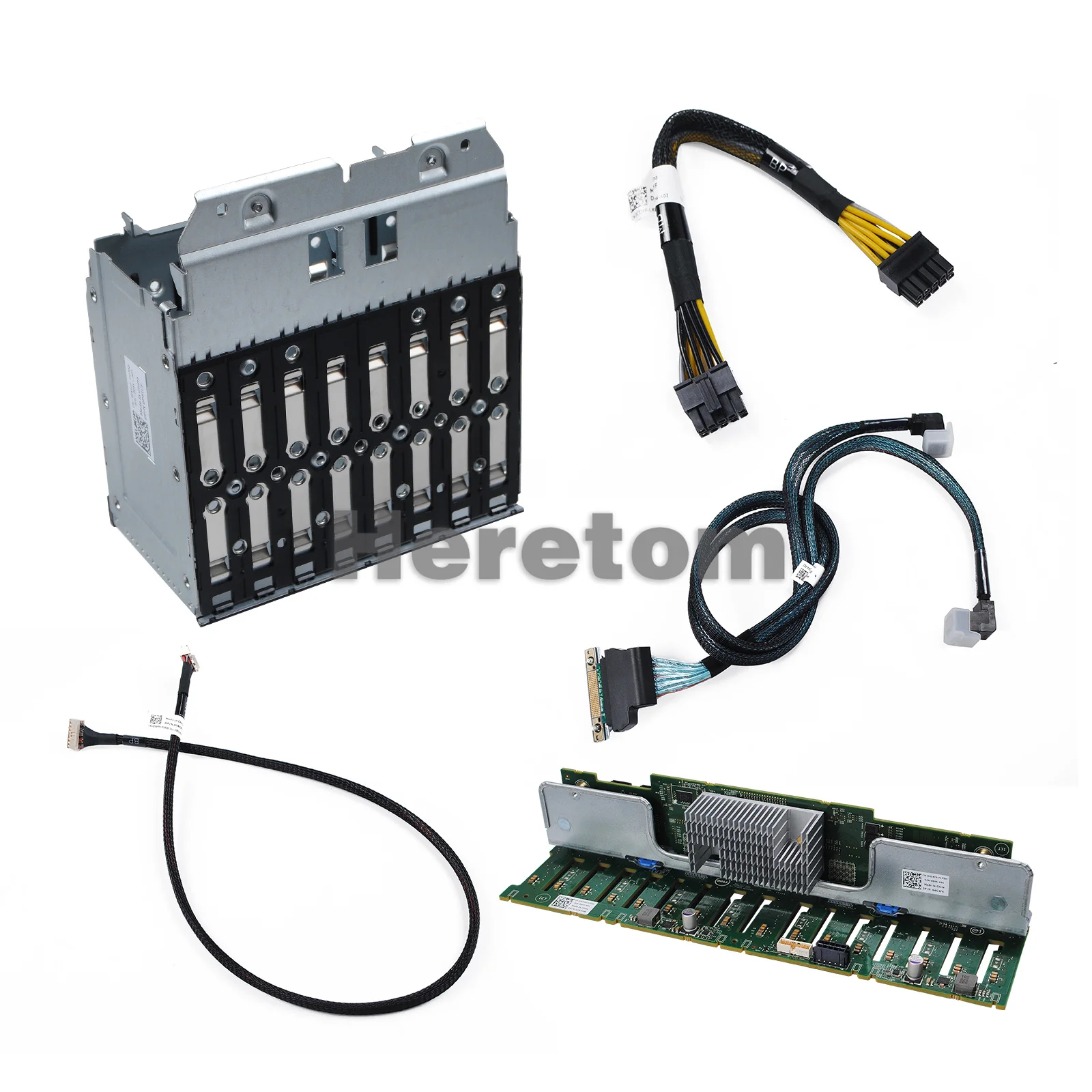 Imagem -06 - Backplane Gaiola Kit de Atualização para Dell Poweredge Bay 2.5 Hdd para 16 Bay R730 R830 P51cf 8tgm0 08tgm0 Novo