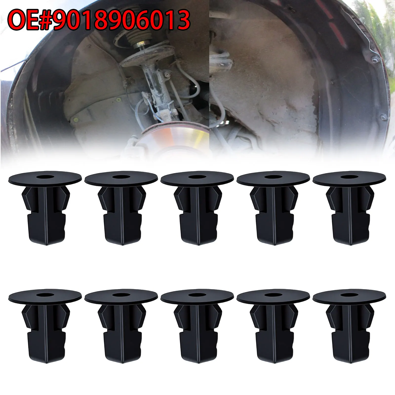 9018906013Fender Mounting Grommet Front Wheel Arch Lining Mudguard Splash Clip for Toyota 4Runner Camry FJ Cruiser Corolla Lexus