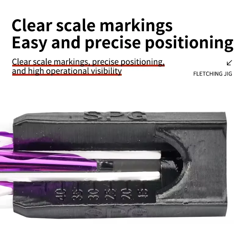 Archery Spiral Fletching Jig With 50 Pieces Spiral Arrow Vane Adhesive Strip Edge Sealing Strip Complete Fletching Kit