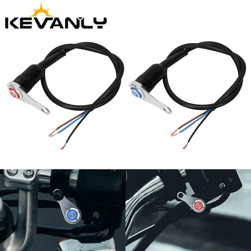 1pc Motorcycle Switch Handlebar Adjustable Mount ON+OFF Aluminum Alloy Waterproof 12V ATV UTV Motorbike Horn Push Button Switch