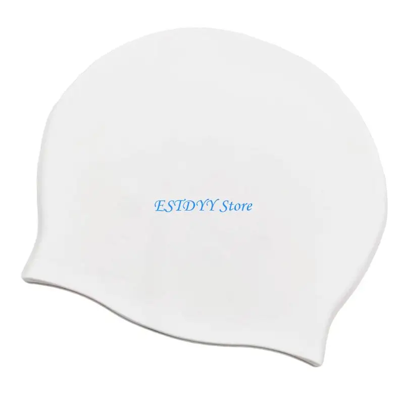 G6de الكبار غطاء السباحة للنساء الرجال مقاوم للماء السيليكون قبعة قبعة ركوب الأمواج قبعة مرنة السباحة للسباحة ركوب الأمواج #2