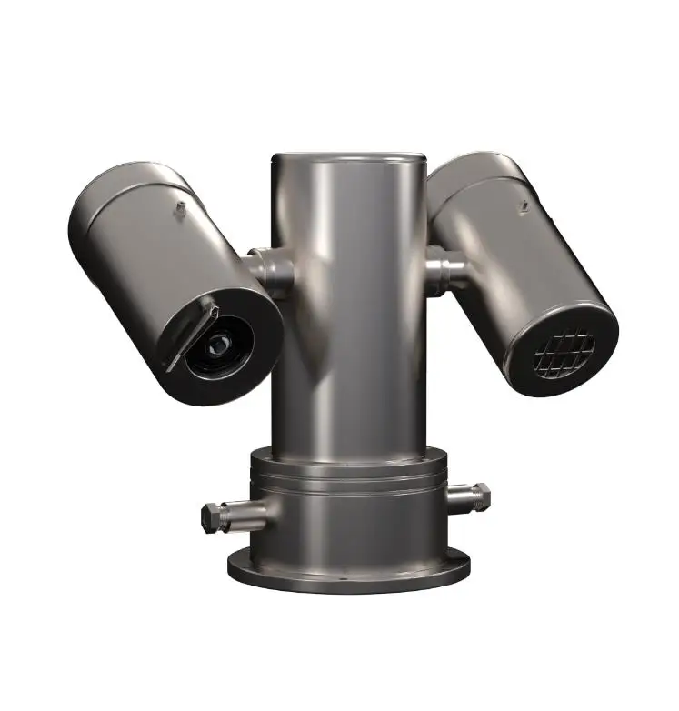 dual sensor Explosion proof thermal camera IP67 fire detect prevention oil chemical plant