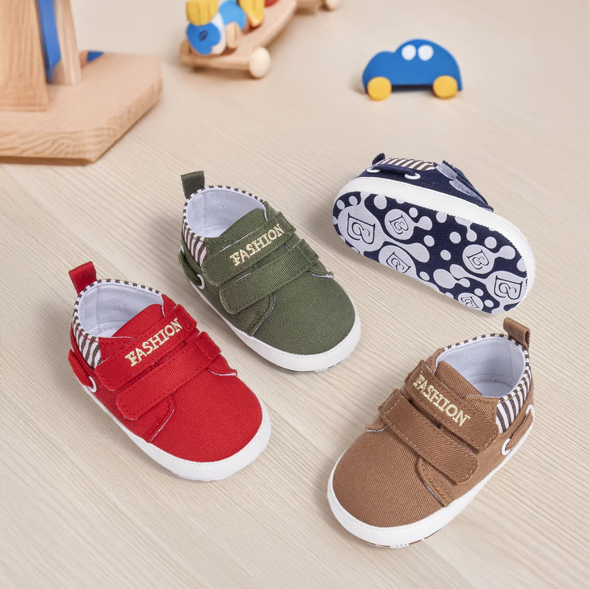 Meckior Newborn Baby Four Seasons Wearable Sneakers Dirt-resistant and Anti-slip Baby Casual Shoes Baby Boy Toddler Shoes