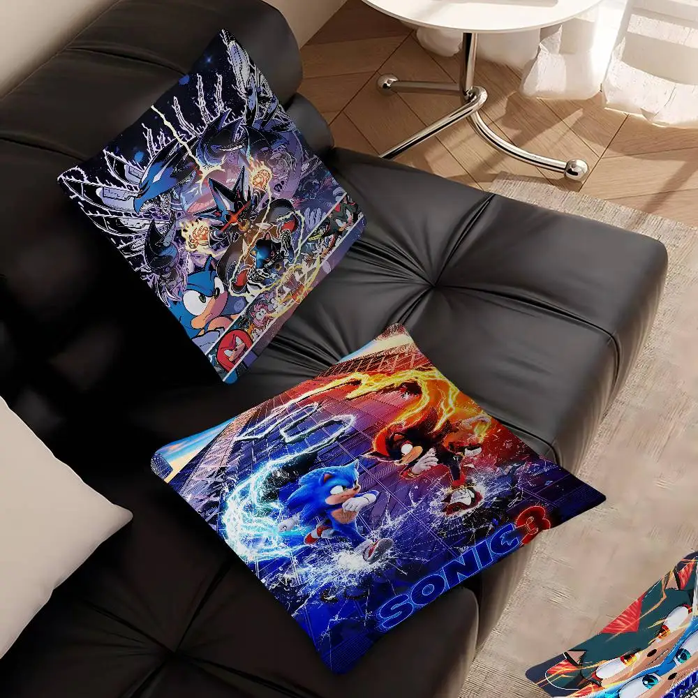 Supersonic-S-Sonic-Game Classic Movie Pillow Gift Home Office Decoration Pillow Bedroom Sofa Car Cushion CoverPillow Case