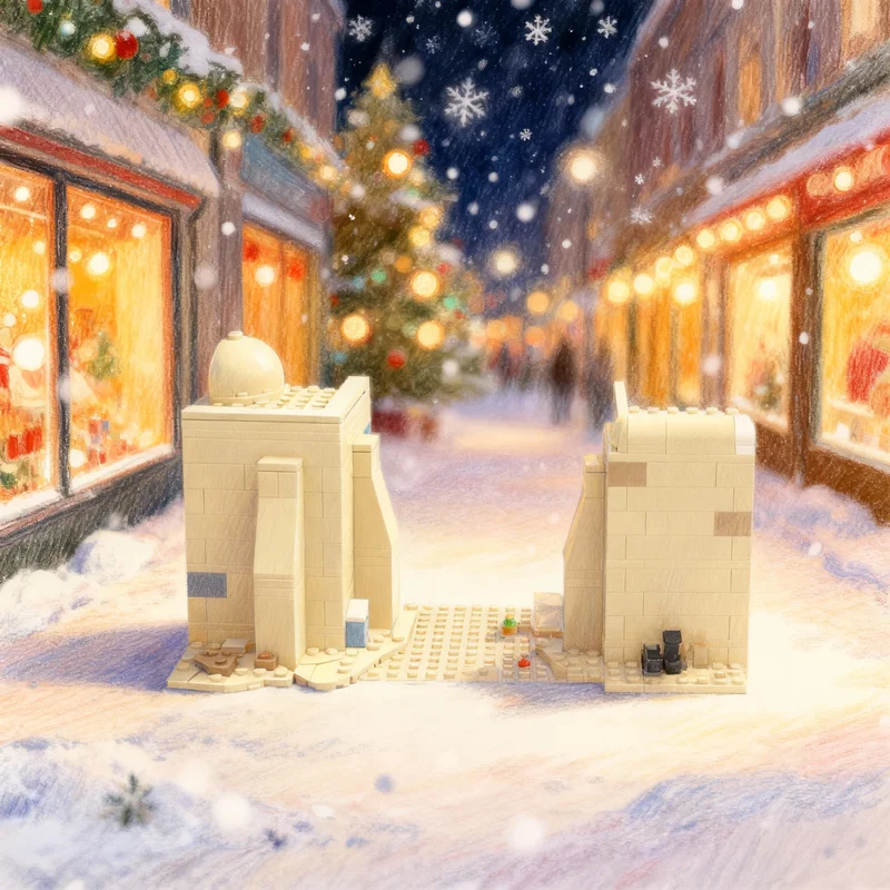 

390PCS MOC Space Battle Not Droids You Are Looking Diorama Model Premium Display Building Blocks DIY Creative Home Decor Gift