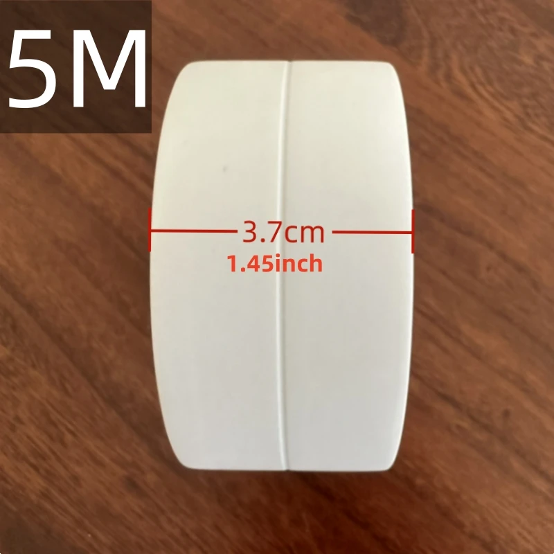 1Pc 5M/196.85in Professional Mildew-proof Caulk Tape Decorative Countertop Shower Tile Sealer Self Adhesive Tape Kitchen