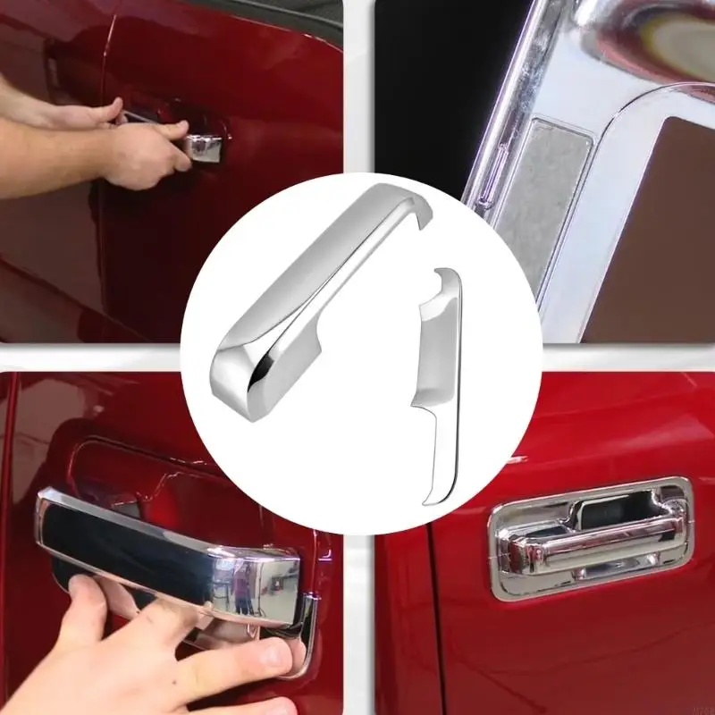 M76E 12-teiliges silberfarbenes Griffbereich-Verkleidungsset für F150 2015–2020 LKW – Detail 4