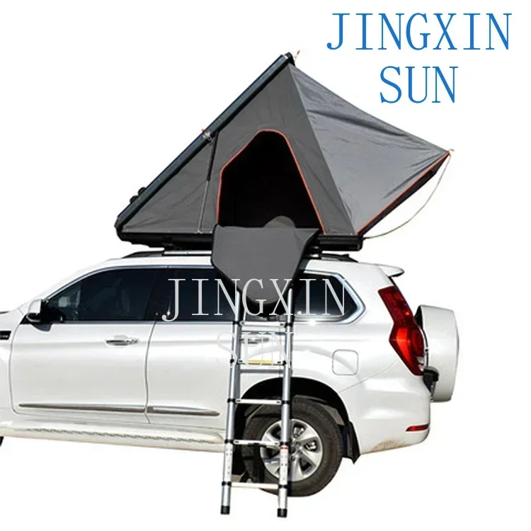 high quality camping triangle aluminium hard shell roof top tent car tent