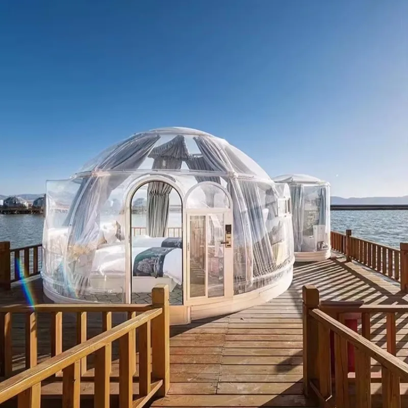 Starry Sky Bubble House Eco Friendly Transparent Dome Tent Sustainable Glamping Pod Energy Efficient for Eco Resort