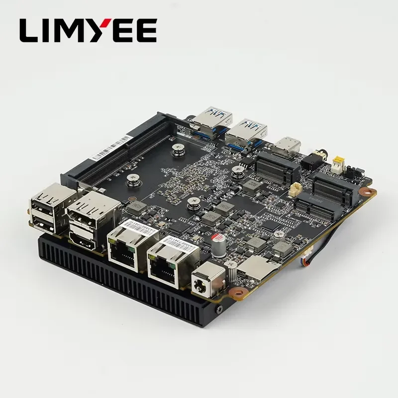 for Limyee N150 N97 Nano ITX Motherboard DDR5 Single Channel Dual M2 NVME Integrated Graphics CPU Included 16GB Max RAM