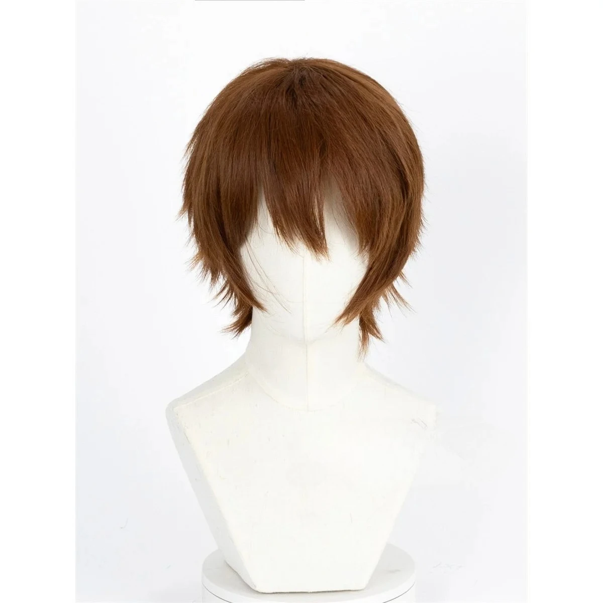 Light Yagami Cosplay Wig Anime Death Note Cosplay Light brown Hair for Halloween Theme Costume Kanekalon Hair