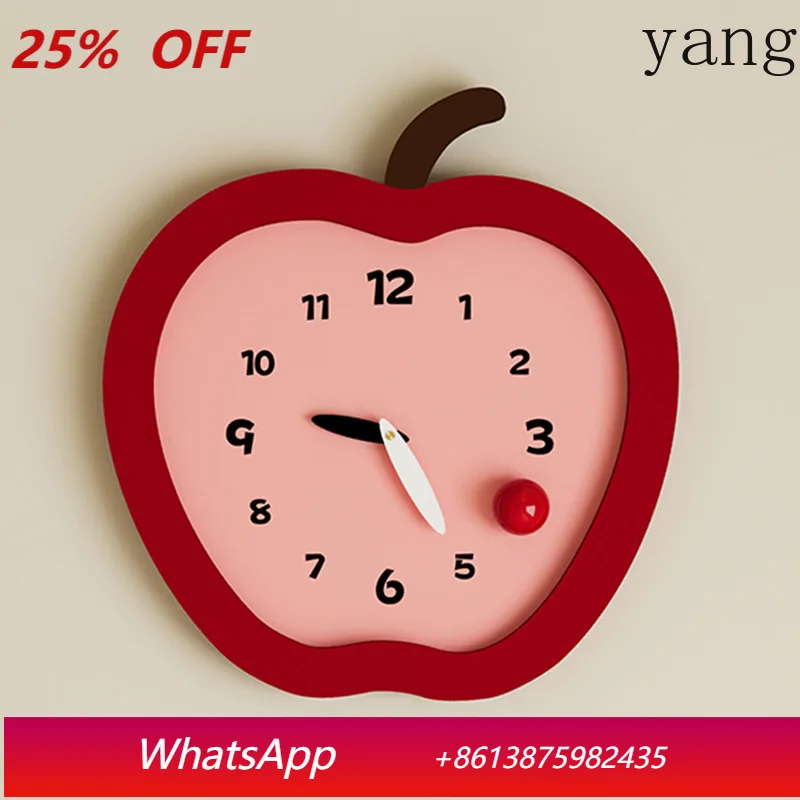 

LH dining room clock wall hanging living room simple modern non-punching clock