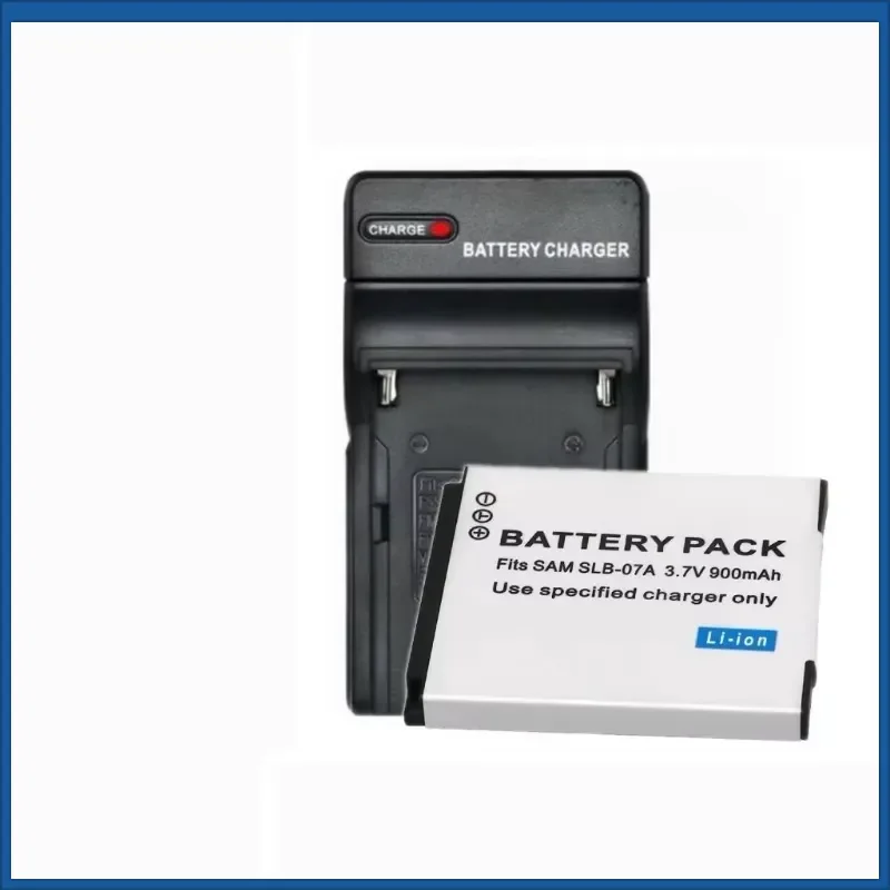 3.7V 900mAh SLB-07A For Samsung PL150 PL151 ST45 ST50 ST500 ST510 ST550 ST560 ST600 TL90 TL100 TL205 Camera Battery+Charger