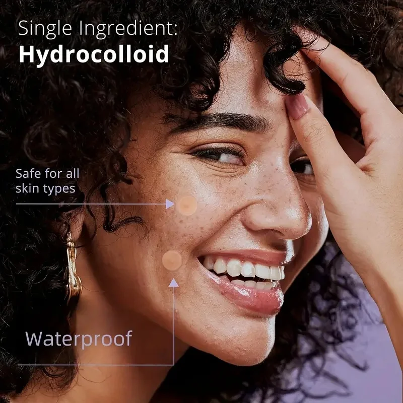 200/600/1200 قطعة من رقع حب الشباب |   خالية من الكحول، لطيفة وغير مهيجة، مناسبة لجميع أنواع البشرة، آمنة ومقاومة للماء