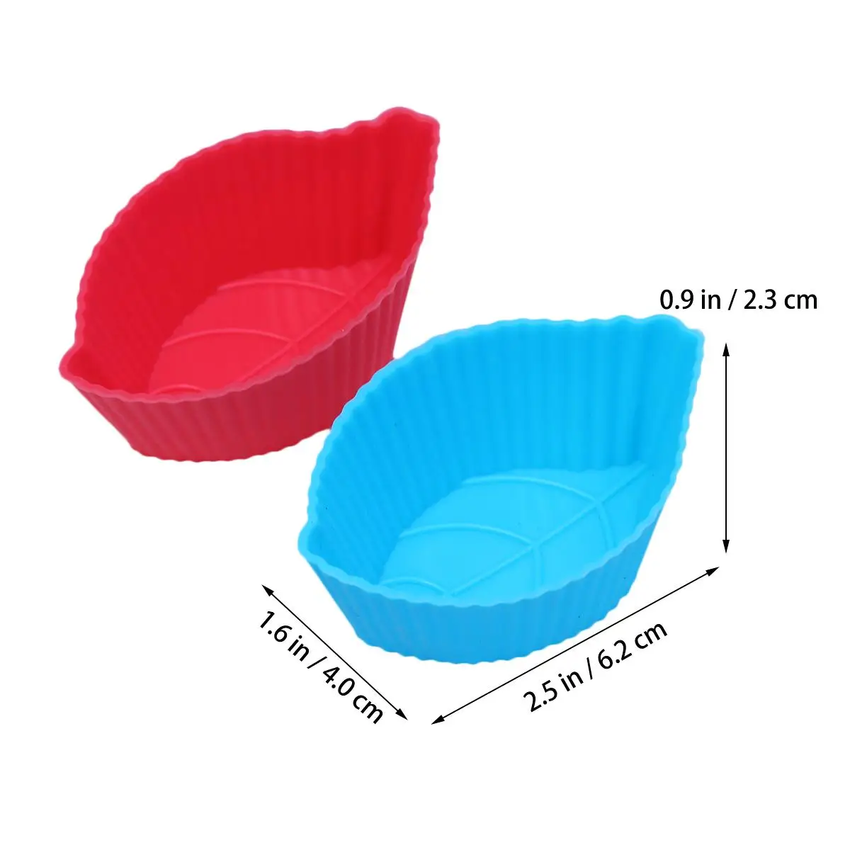 

10PCS Silicone Cake Molds Leaf Shape Baking Pans DIY Crafts Fondant Chocolate Jelly molds Mini Sizes Gastronomy Kitchen Tools
