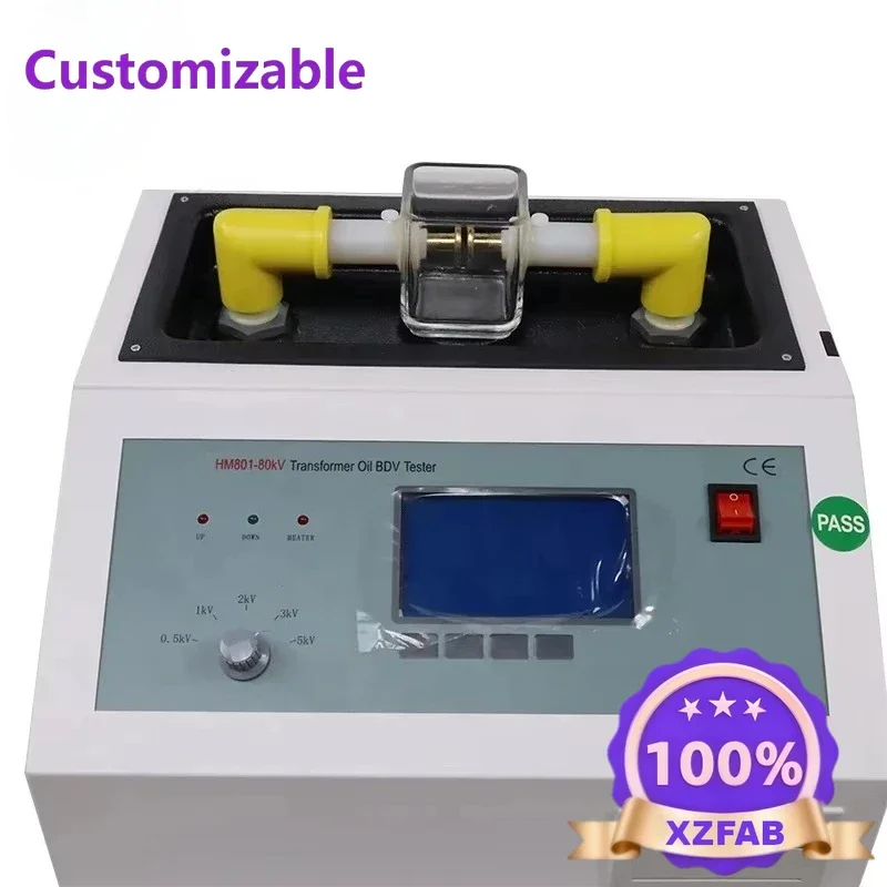 Factory Direct 2026 HMDQ Transformer Oil Dielectric Strength Tester ASTM  oil breakdown voltage testing tool 80kv oil bdv analyz