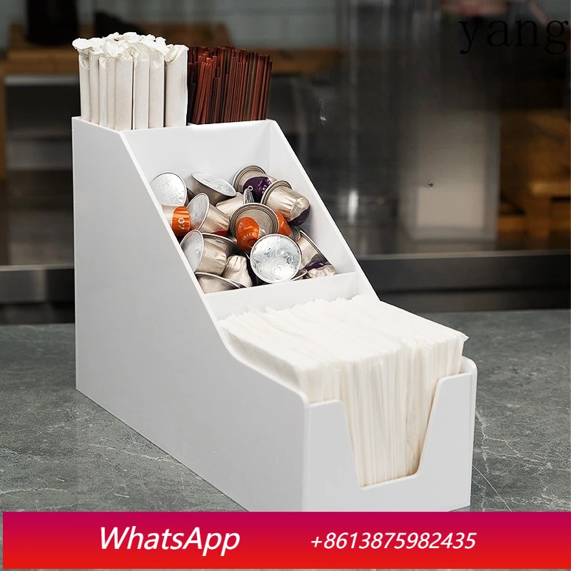 

LMM tissue straw milk ball multi-functional storage rack shelf milk tea shop