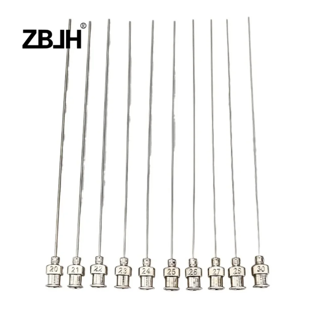 

10 шт., прецизионная дозирующая игла, общая длина 160 мм, наконечник дозирования из нержавеющей стали, металлическое сопло