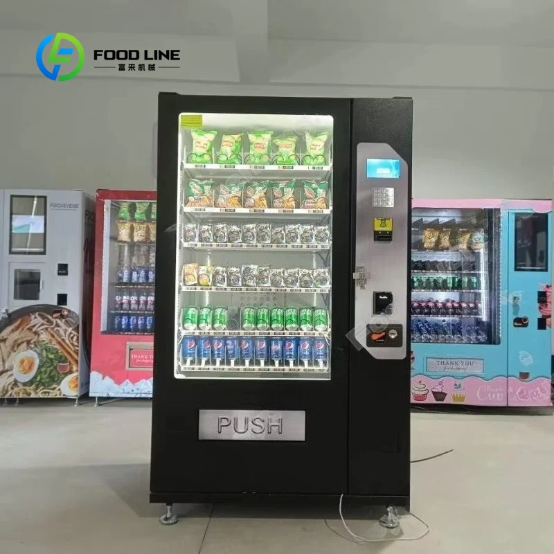 Snack and Drink Vending Machine, Customized Cooling System Vending Equipment with Nayax Payment for Germany Sale