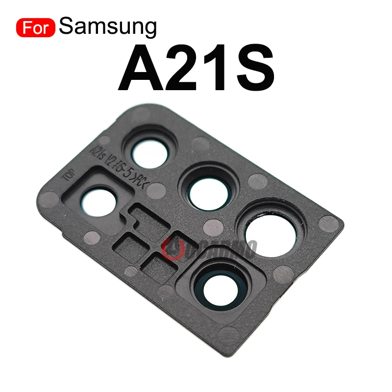 Rear Camera Lens With Frame For Samsung Galaxy A21S A217F Back Camera Lens Cover Frame Replacement Parts