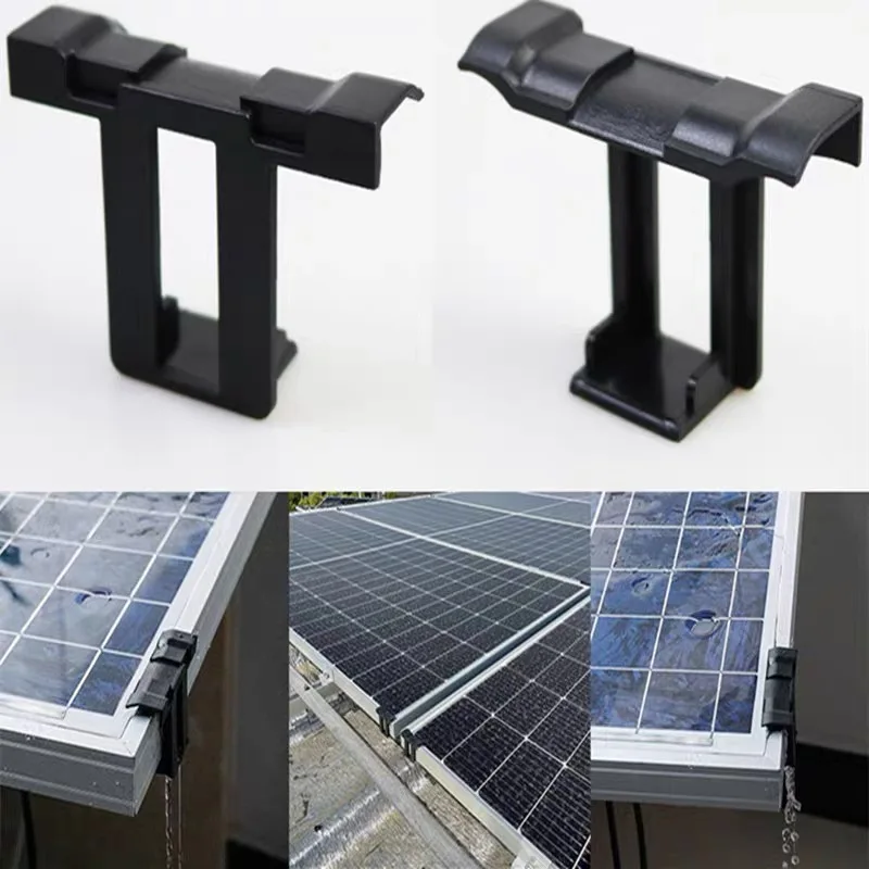 10Pcs 30/35/40mm Solar Panel Clip Mud Removal Clip Water Drain Water Diversion Clip Photovoltaic Panel Water Drain Clips