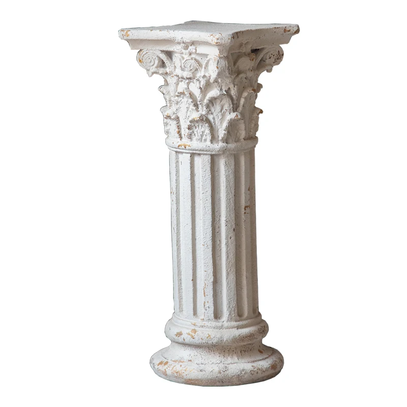 

French pastoral Roman column ornament wedding props pillar garden courtyard balcony decoration retro base