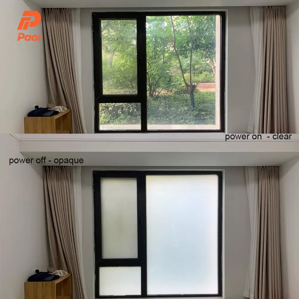 Electronic Switchable Smart Film Self Adhesive Smart Glass Film PDLC Smart Film Manufacture