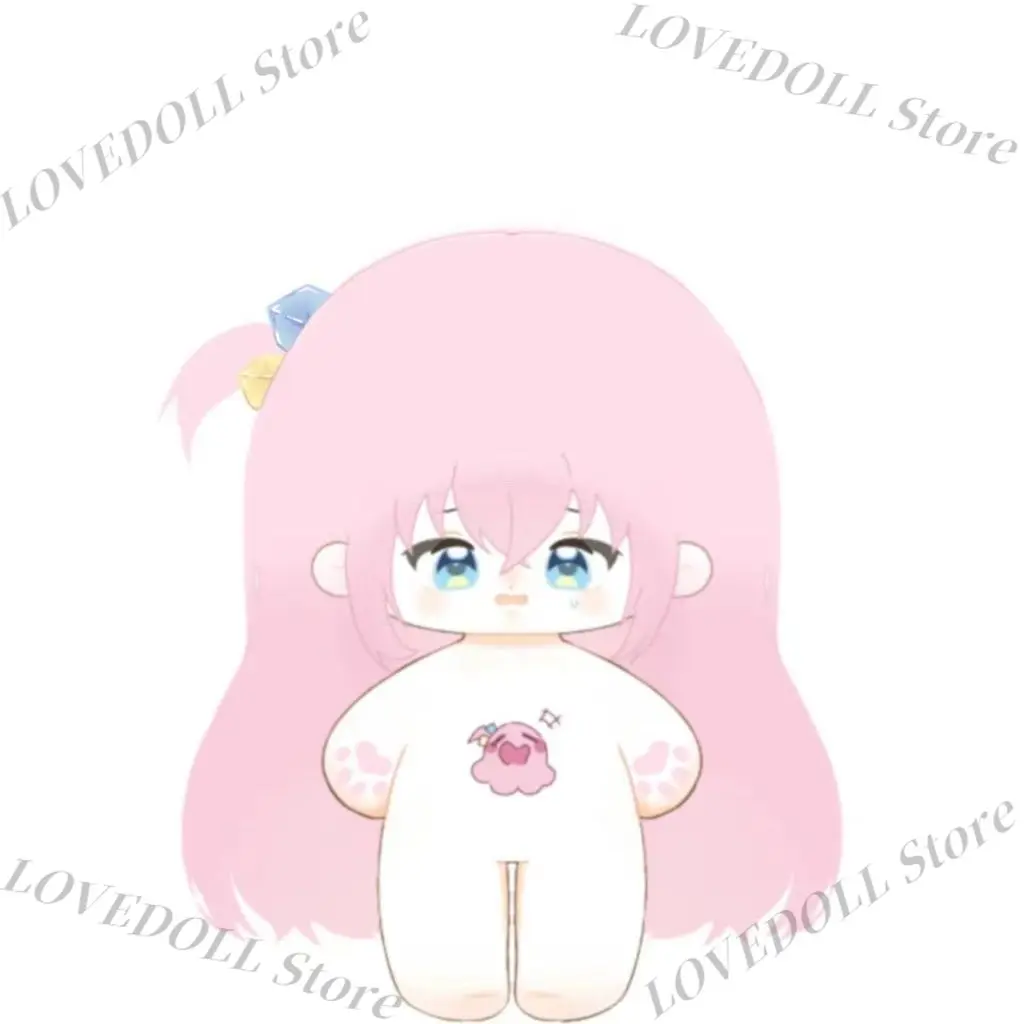 kawaii فتاة Gotoh Hitori أنيمي سمة القطن الجسم محشوة دمية تأثيري 20 سنتيمتر لطيف بلوشي اللعب الكرتون الشكل أفخم الدمى عيد الميلاد #4