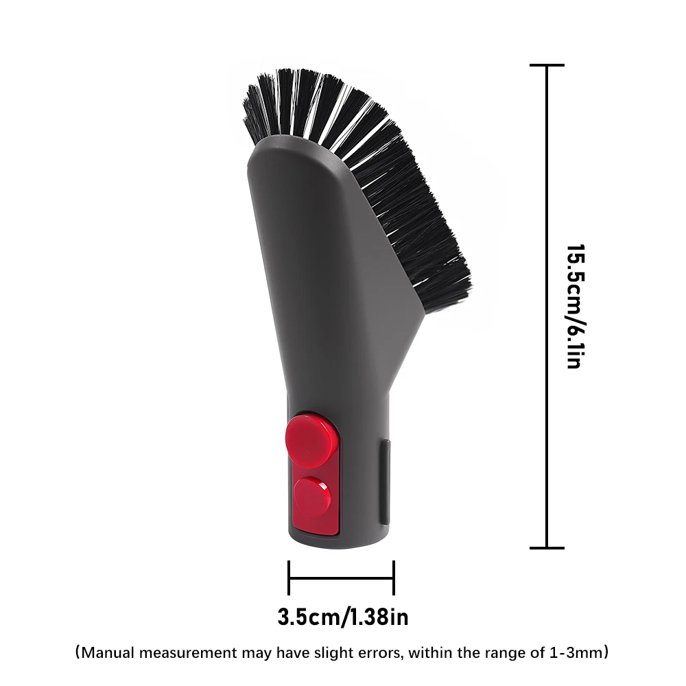 Vakuum Flache Saugdüse Kopf Für Dyson V7 V8 V10 V11 V12 V15 Matratze Pinsel Kopf Runde Pinsel Weiche Bürste Teile Zubehör – Detail 10
