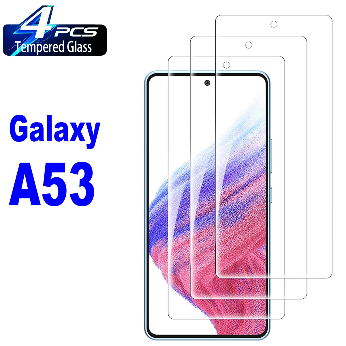 

For Samsung Galaxy A53 A54 A52 S20FE S21FE S23FE 5G,Tempered Glass, HD Screen Protector 2/4Pcs 9H