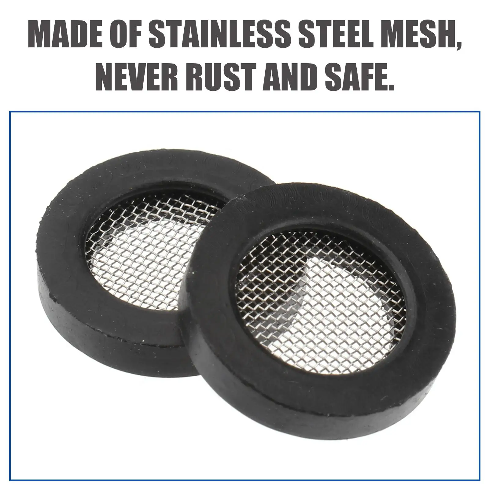 20 Pcs Dryer Wire Mesh Gasket Pump Rubber with Net Shower Head Filter Faucet Zero Water for Inflatable