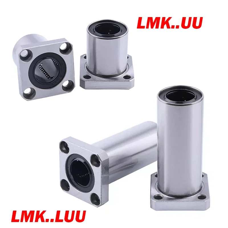 1PCS LMK..UU LMK..LUU Series  Ellipses Flange Linear Ball Bearing Bushing 6mm - 40mm Bore Choose