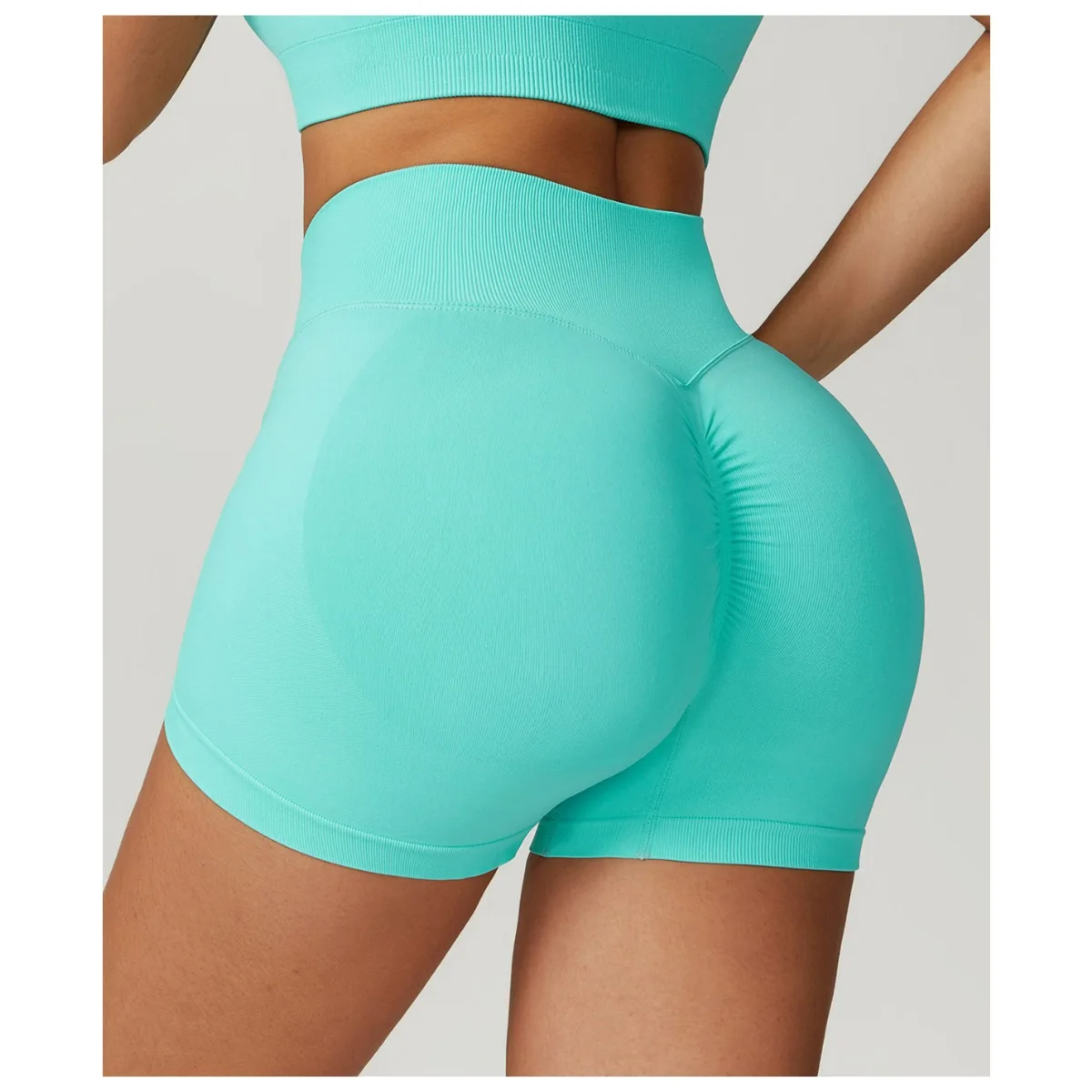 

womens workout shorts Seamless Scrunch Booty Biker Short Gym Yoga Pantsseamless high waist yoga shorts summer