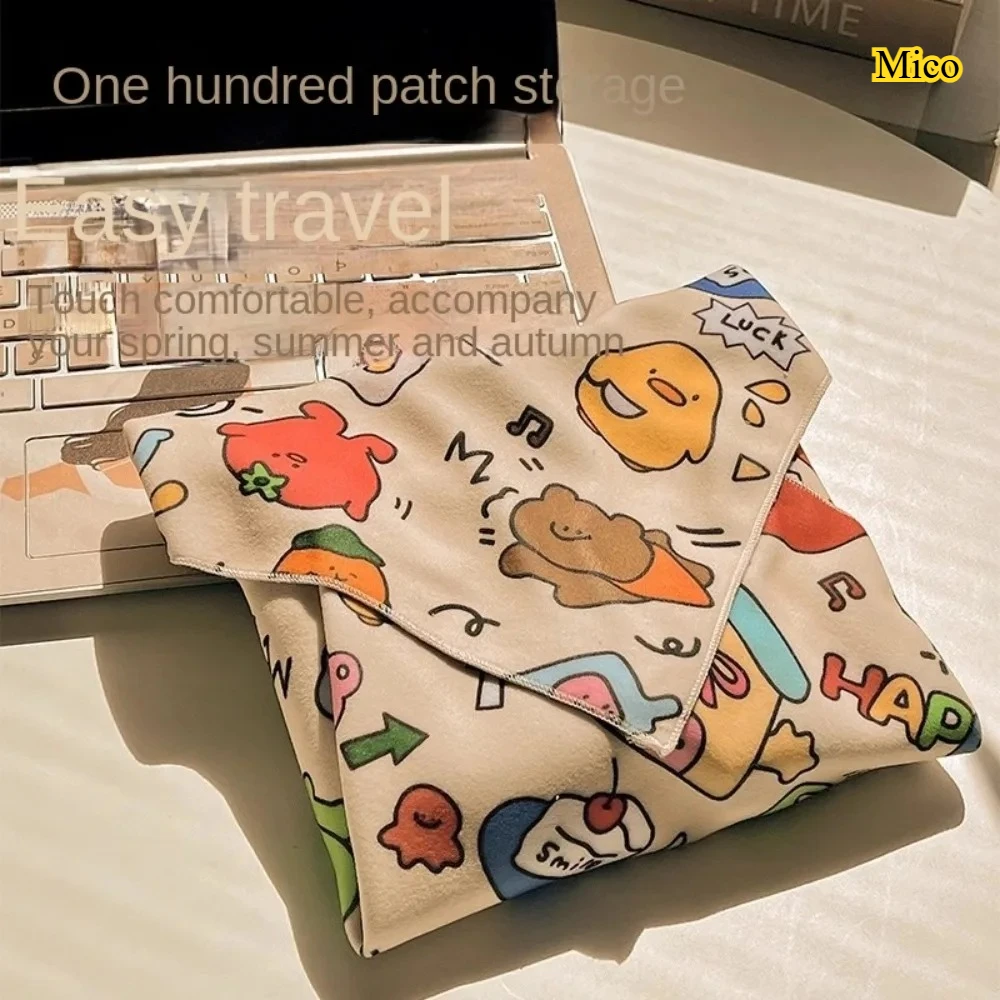 

Cute Folding Magic Cloth Cosmetic Bag, Large Capacity Reusable Cover for iPad & Camera, Travel & Home Storage Accessory