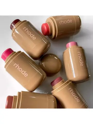 Rhod Pocket Blush LIP Stick Lip And Cheek Hydrating Stick Natural Rouge Powder Blush Cream Lipstick Cheek Easy To Apply Color