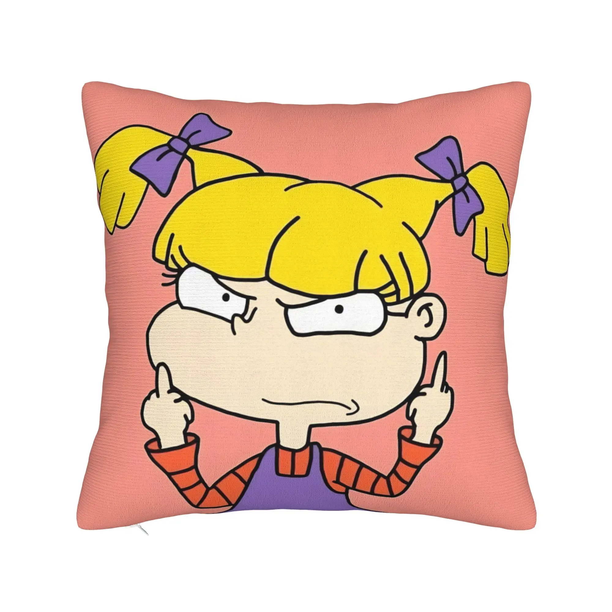 Decorative Pillowcases Cartoon R-Rugrats Product Home  Throw Pillow Case Cover Square Multi Size