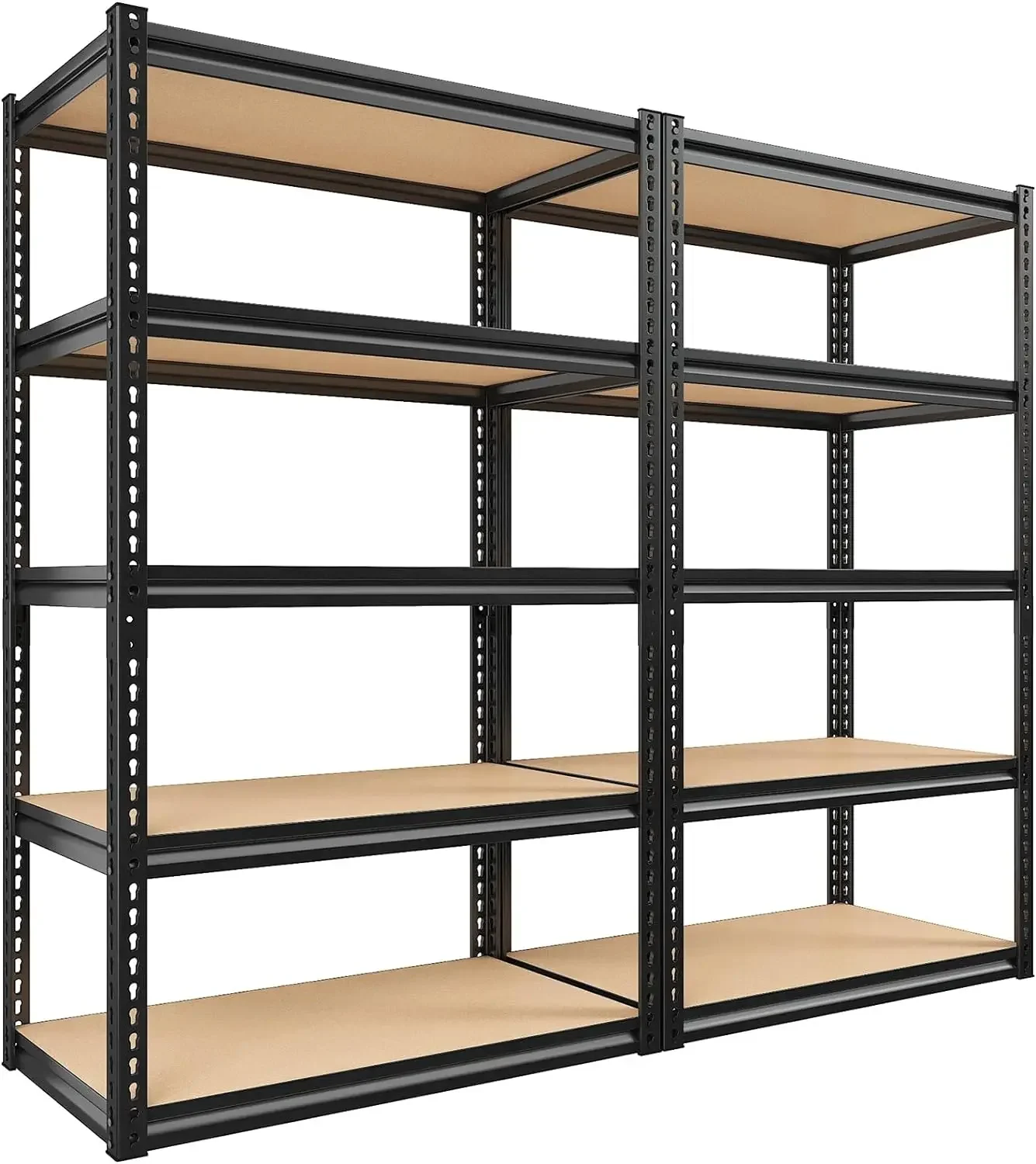 

Garage Shelving, 2000LBS Storage Shelves Heavy Duty Shelving 72''H 5 Tier Metal Shelves for Garage Shelves Adjustable Shelving