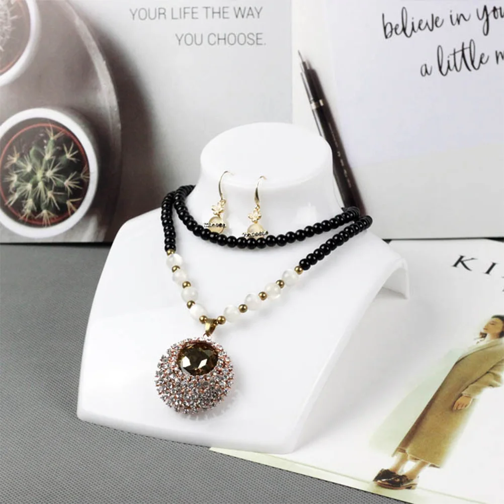 

2Pcs Jewelry Organizer Functional Design Space Saving Display Stand for Necklaces Earrings Pendants Home and Shop Use