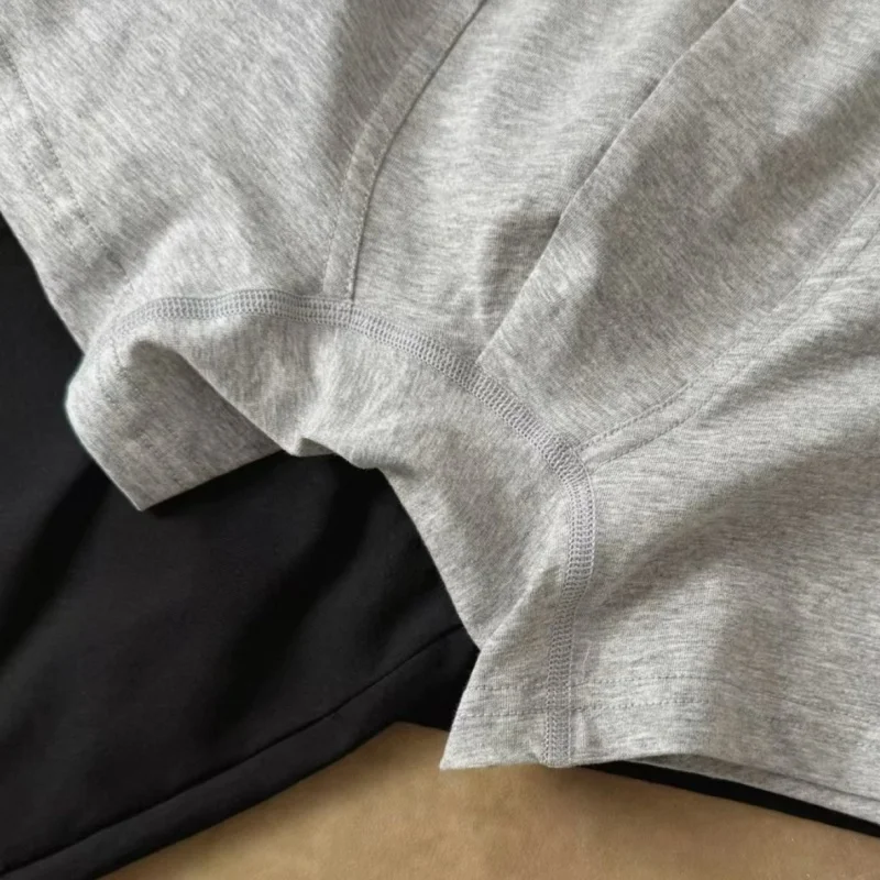 صور حقيقية السراويل القطن مطاطا حزام الحزم رسالة شعار زاوية مسطحة واسعة حافة الجاكار الرجال الملابس الداخلية