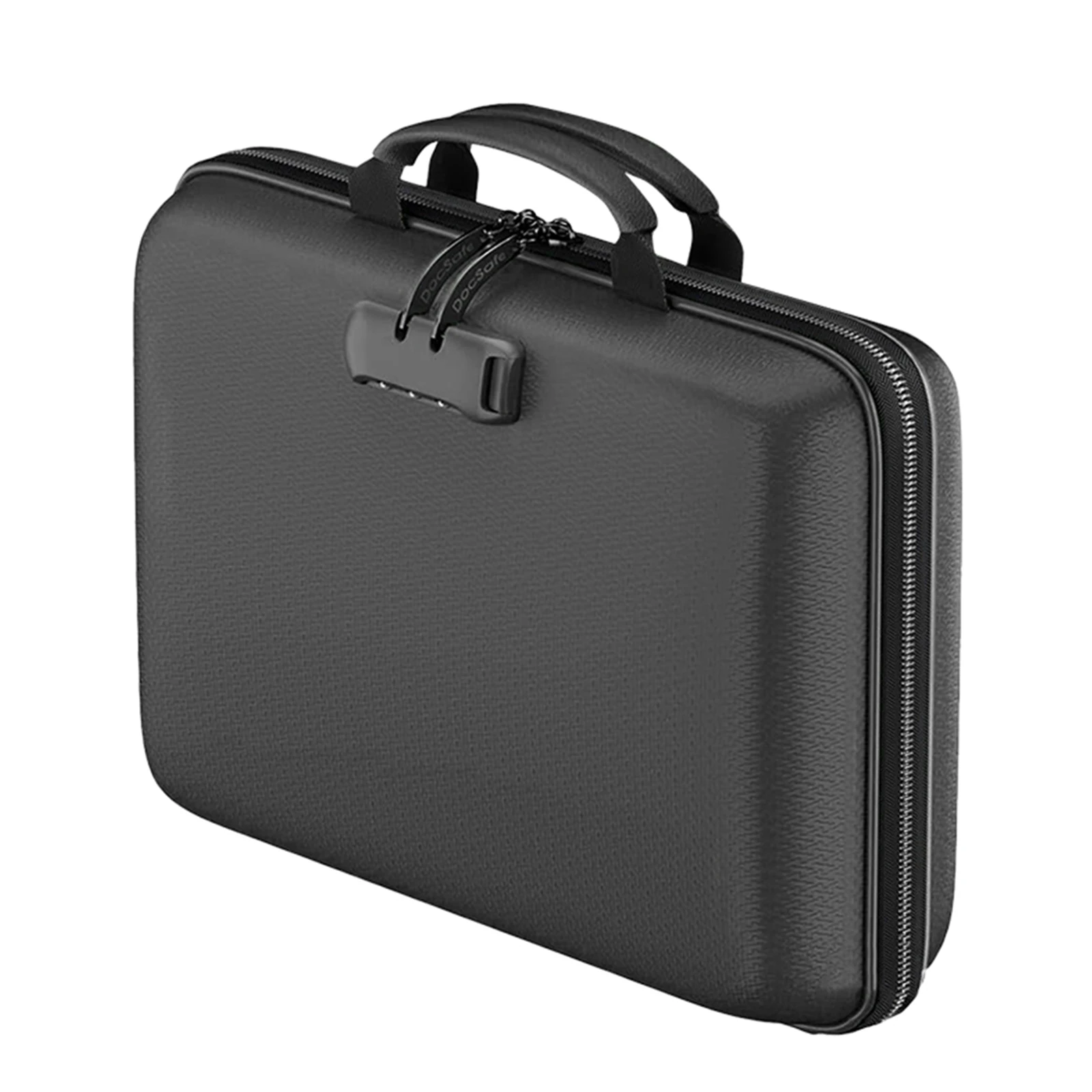 13 صندوق مستندات مقاوم للحريق بجيب أكورديون، حقيبة ملفات مقاومة للماء (أسود) #1