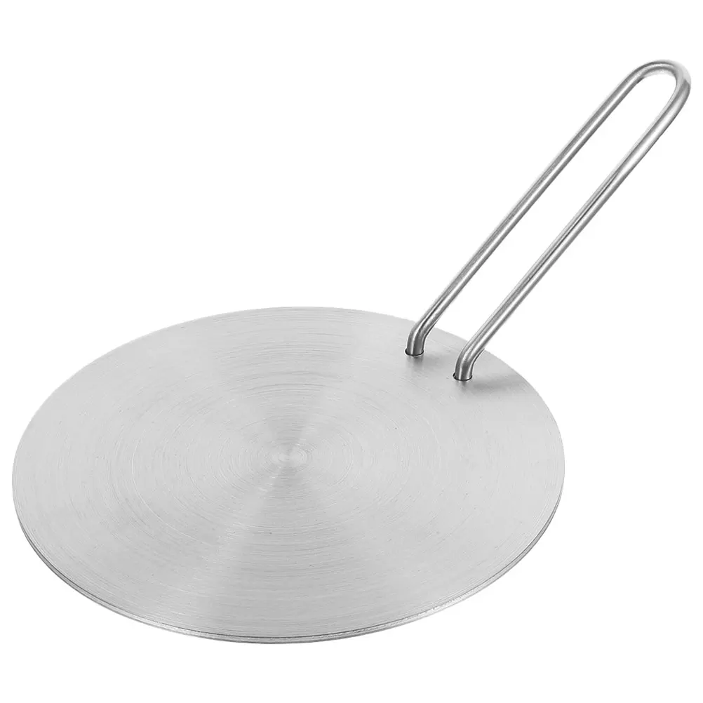 

Induction Heat Conductor Kitchen Accessories Cooktop Board Silver Cooker Adapter