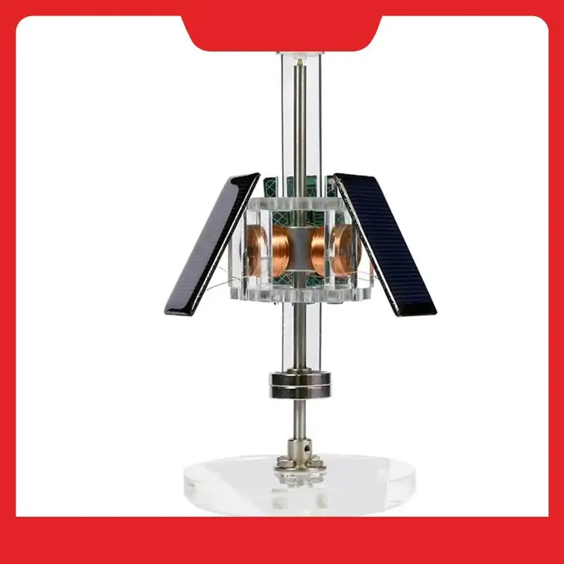 Magnetic Levitation Solar Motor Brushless Three-Sided Vertical DIY Science Experiment Educational Model Teaching
