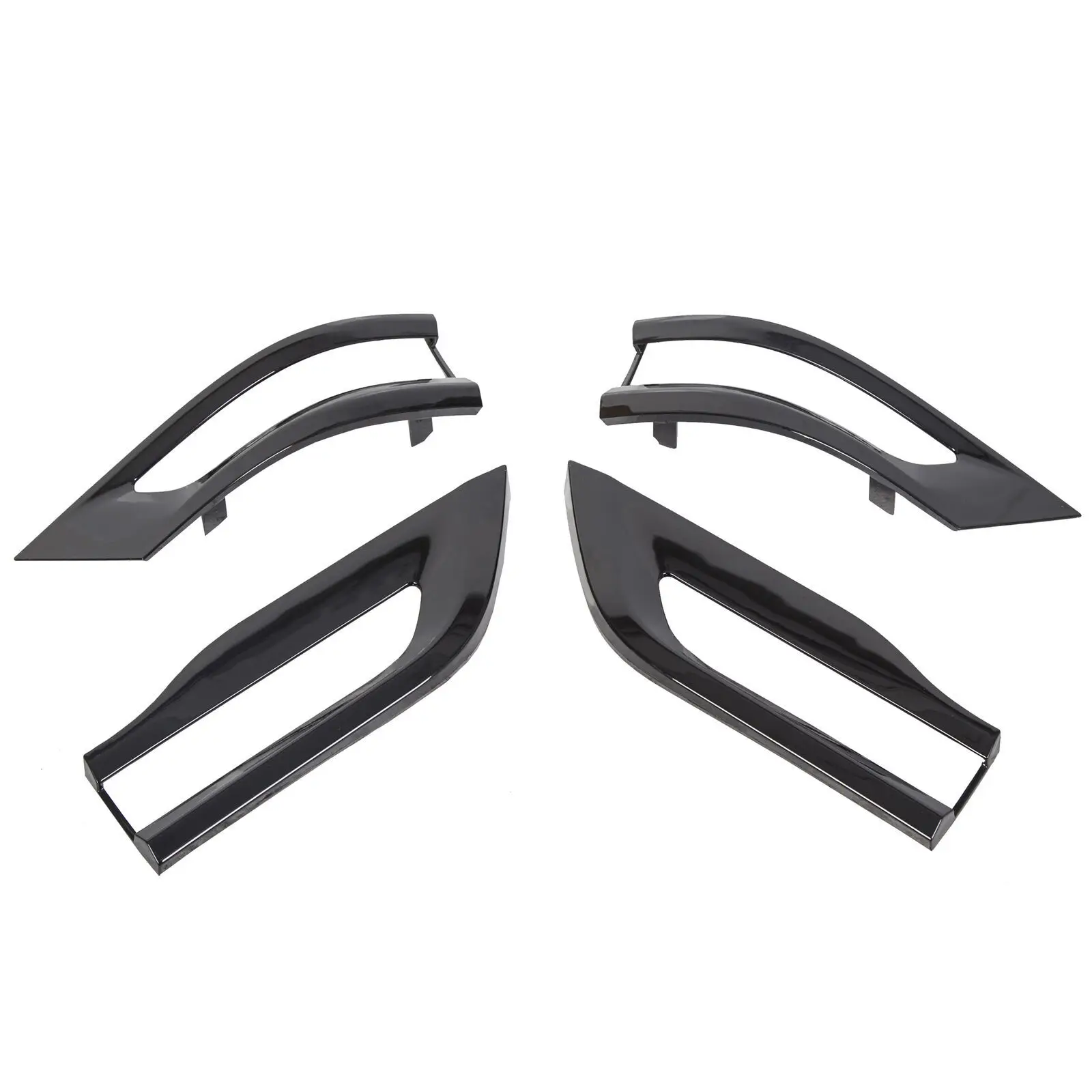 لشريط الضوء الخلفي لسيارة جيب جراند شيروكي مع إطار زخرفي للباب الخلفي الأسود اللامع 68219812AA 68219813AA