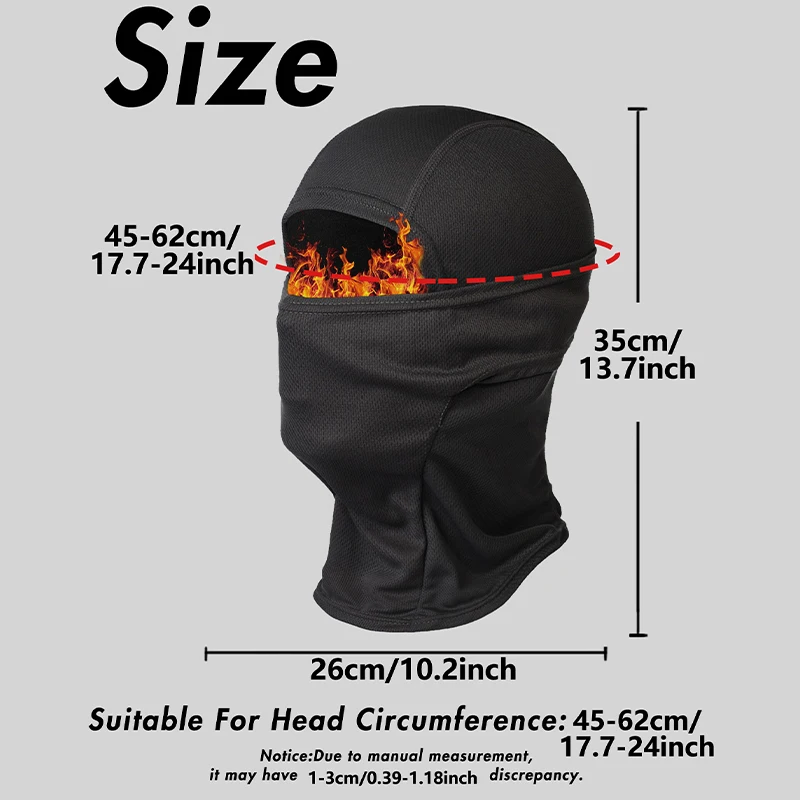 Musion Unisex Winter Balaclava Face Mask Windproof Dustproof Sunscreen for Outdoor Activities Skiing Fishing Hiking Motorcycle