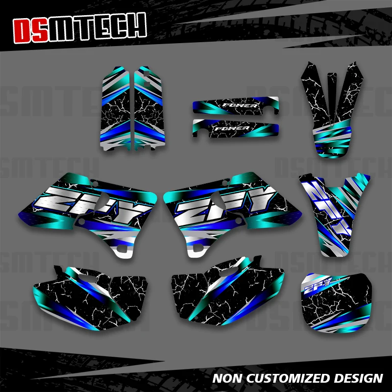 

DSMTECH Full Graphics Decals Stickers kits Motorcycle Backgrounds For YAMAHA 1998 1999 2000 2001 2002 YZ 250 400 426