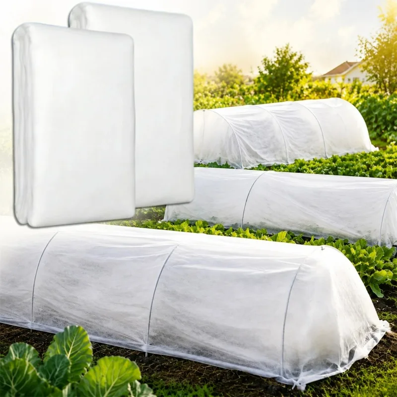 Garden Plant Cover Freeze Protection Blanket Outdoor Winter Frost Cloth Row Cover Fabric for Vegetable Garden Plants Tree Shrubs