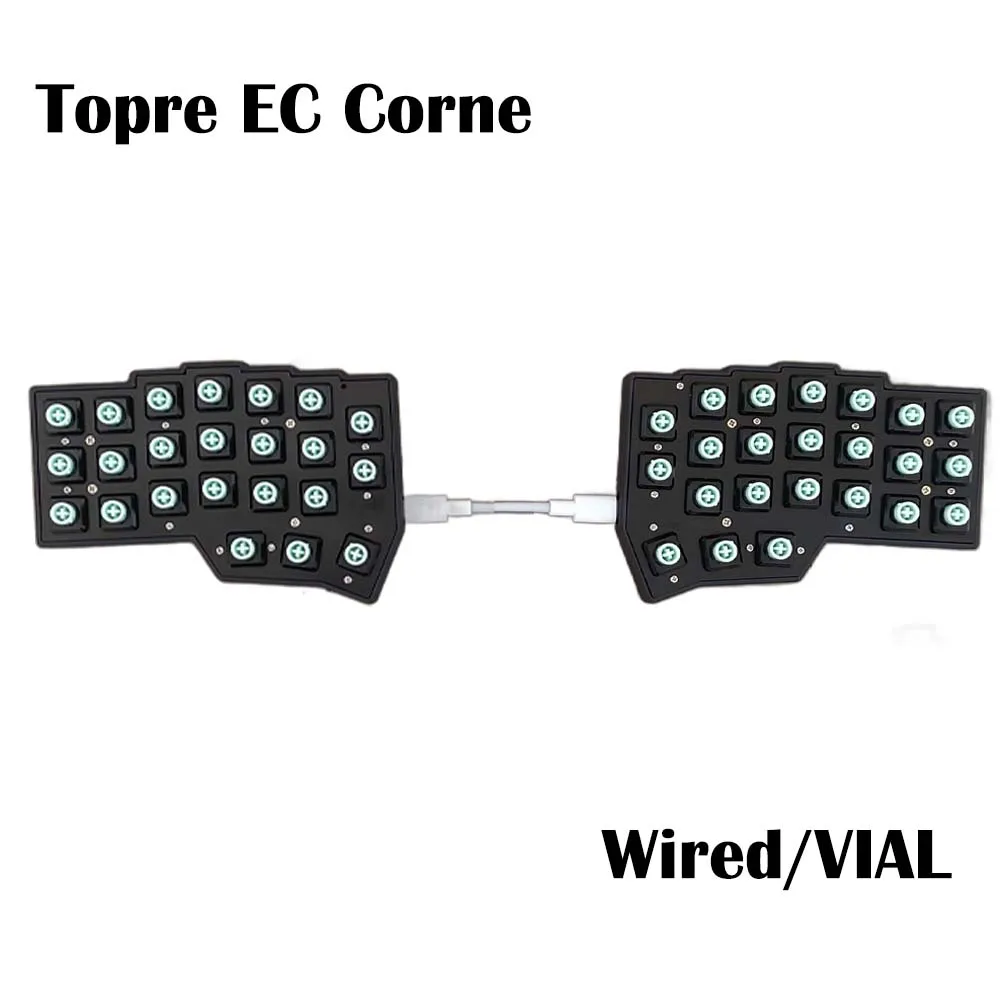

Эргономичная емкостная клавиатура Topre Corne Split, проводной адаптер MX, совместимый с MX Cherry Keycap VIAL, полностью программируемый