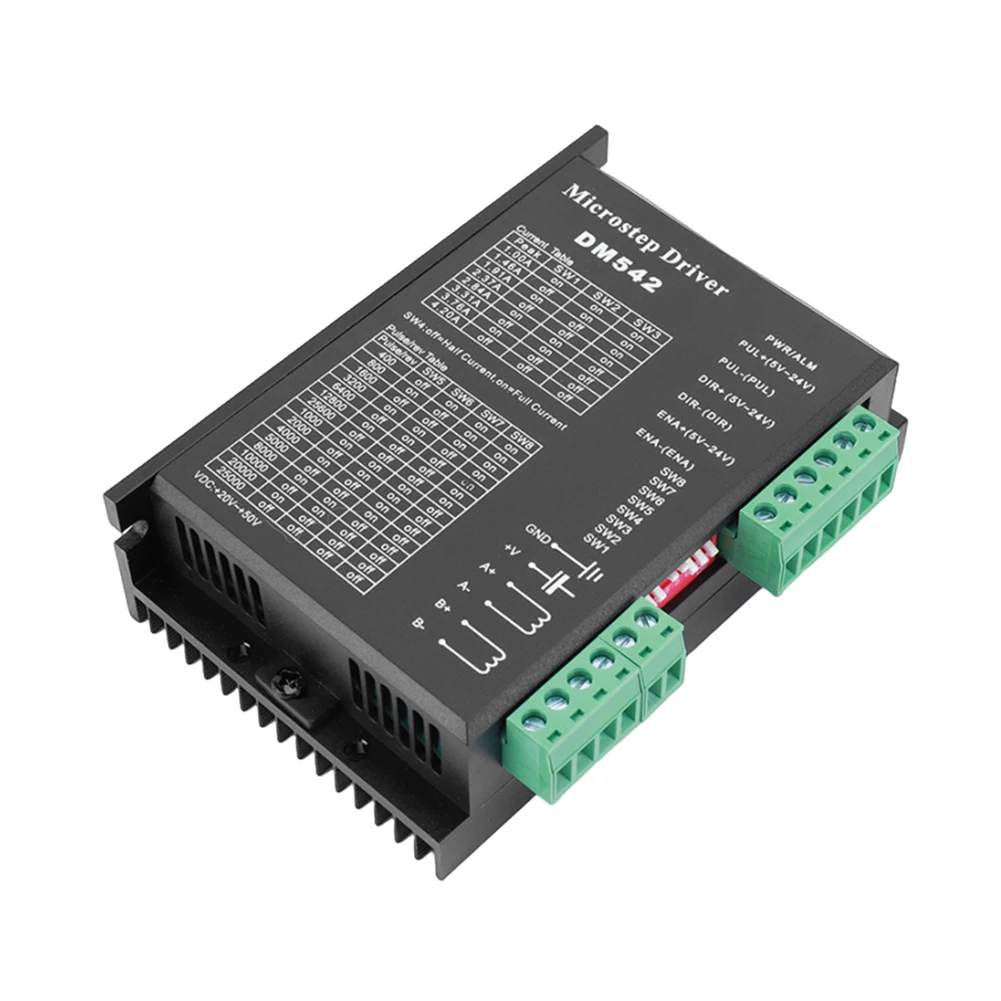 DM542 DM556 Penggerak Motor Mikrostep 2 Fase Penggerak Motor Stepper Digital Papan Pengontrol Digital untuk Motor Stepper 42 57