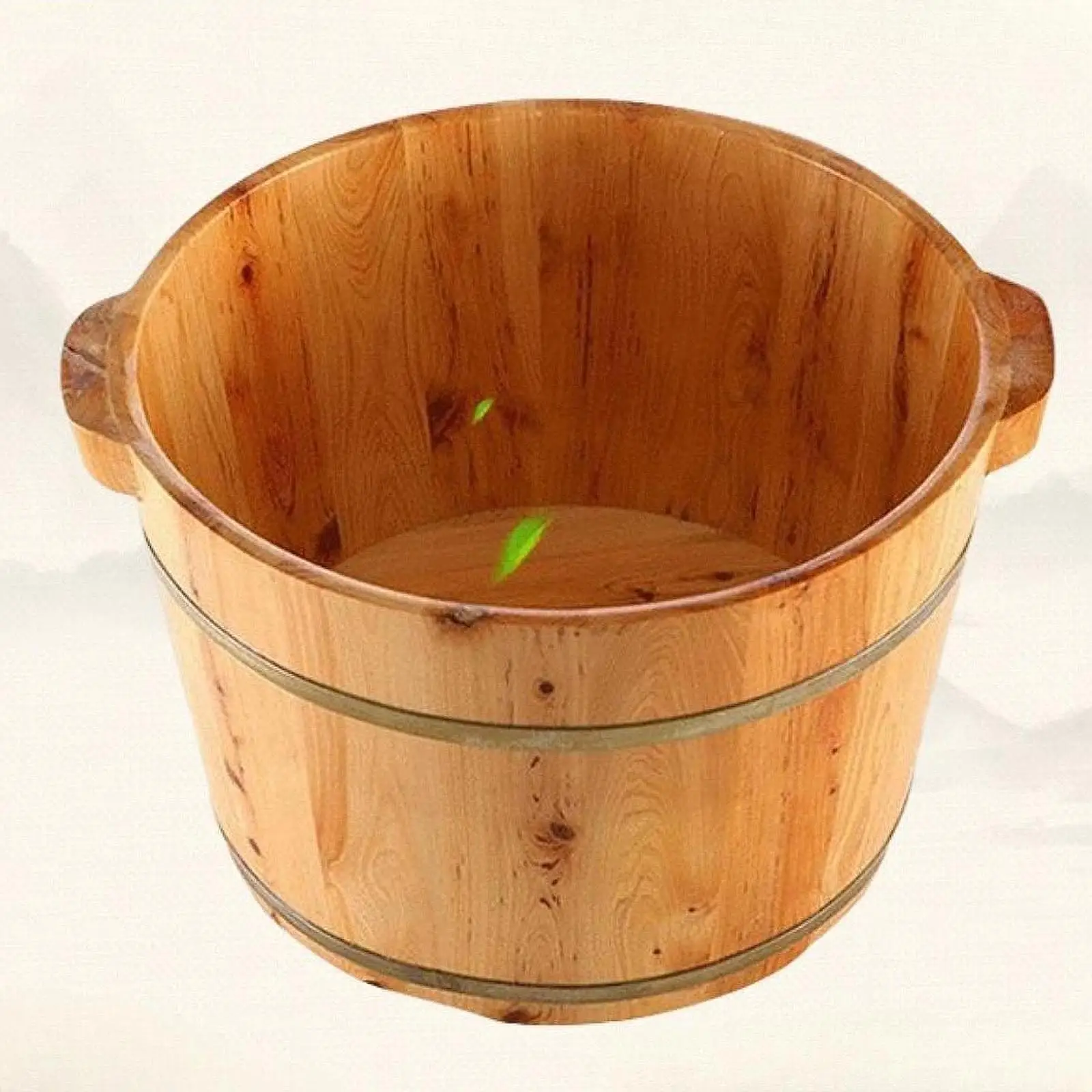 Banheira de madeira feita à mão, confortável, balde para pés, suprimentos para casa com alça, banheira de imersão para banheiro, sauna, quarto, viagem